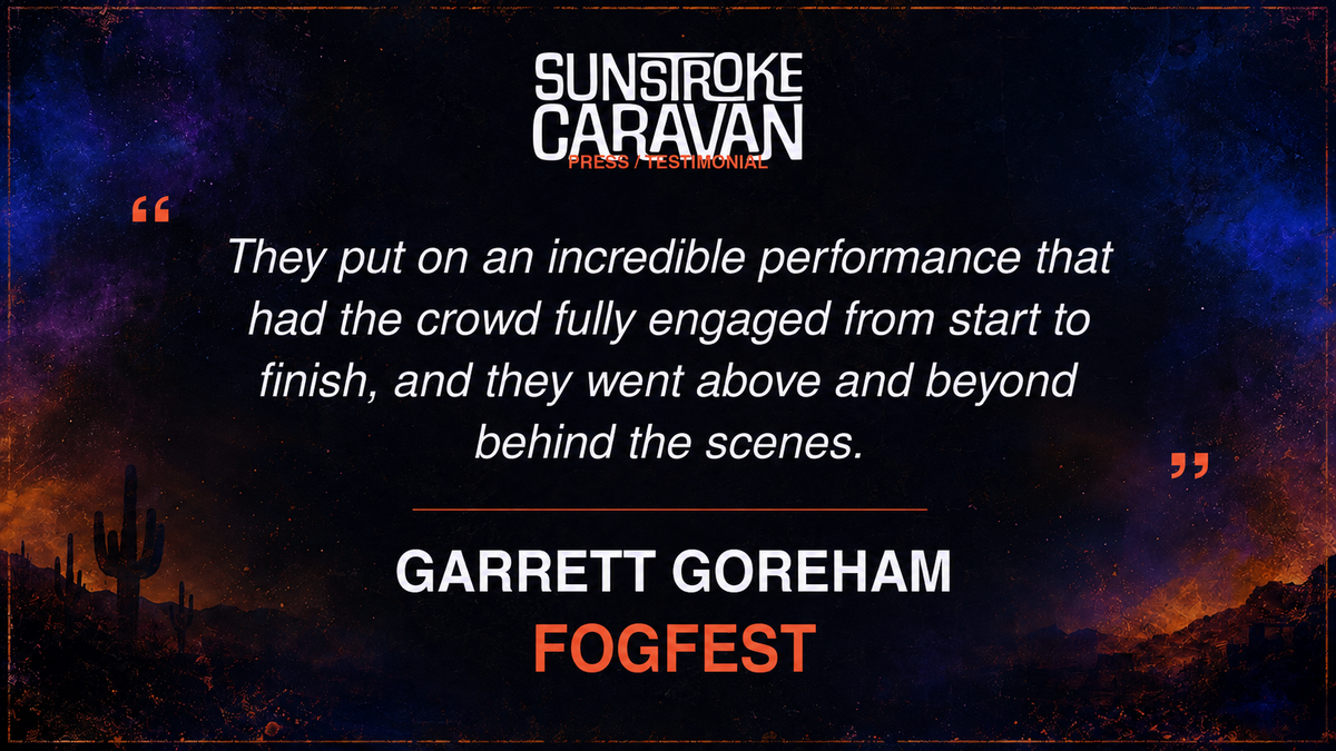 Sunstroke Caravan testimonial